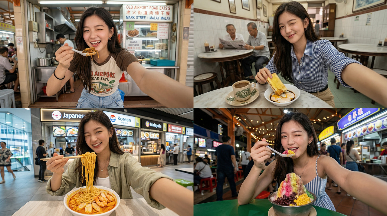 4 variation of selfie pose image2 different cloth delpmaspu