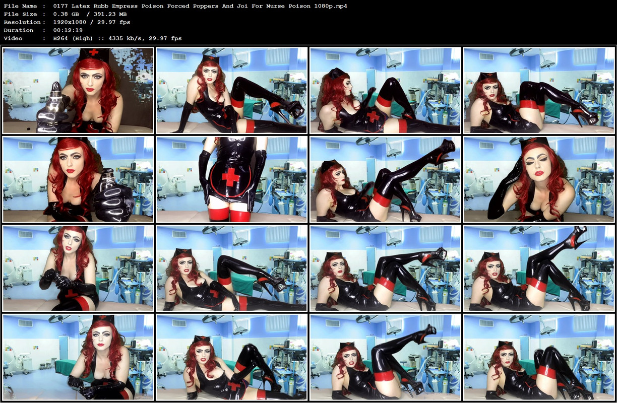 0177 Latex Rubb Empress Poison Forced Poppers And Joi For Nurse Poison 1080p.mp4
