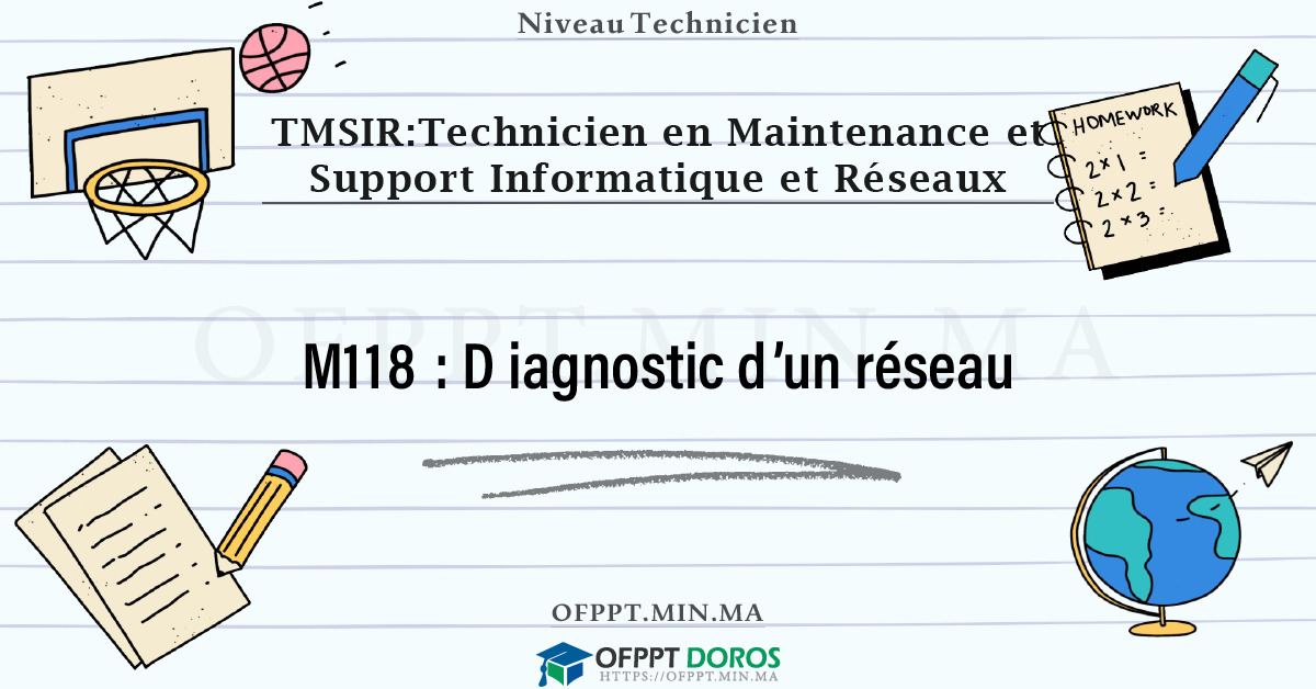 Sommaire détaillé du cours Diagnostic d’un réseau M118 OFPPT - Structure du module