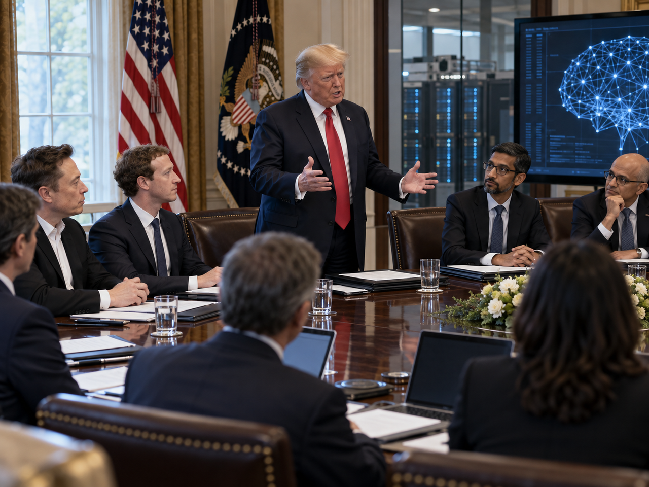 Gigantes da tecnologia assinam pacto de autorregulação da IA com Trump