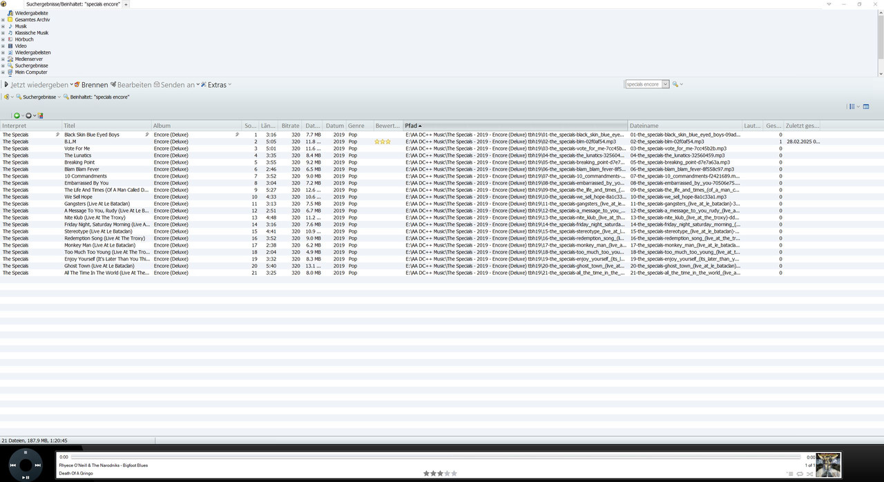 Mediamonkey aktuell (Ändern!!)