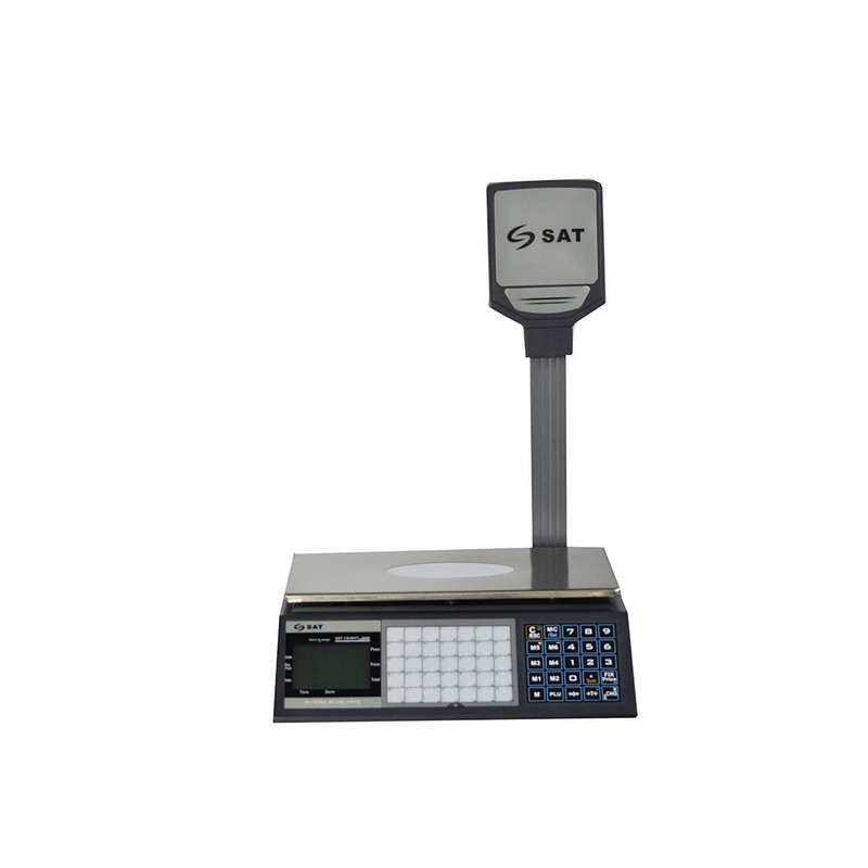 2635-1-BALANZA SAT CS30HT 30KG RS232 TECL POLE DISP