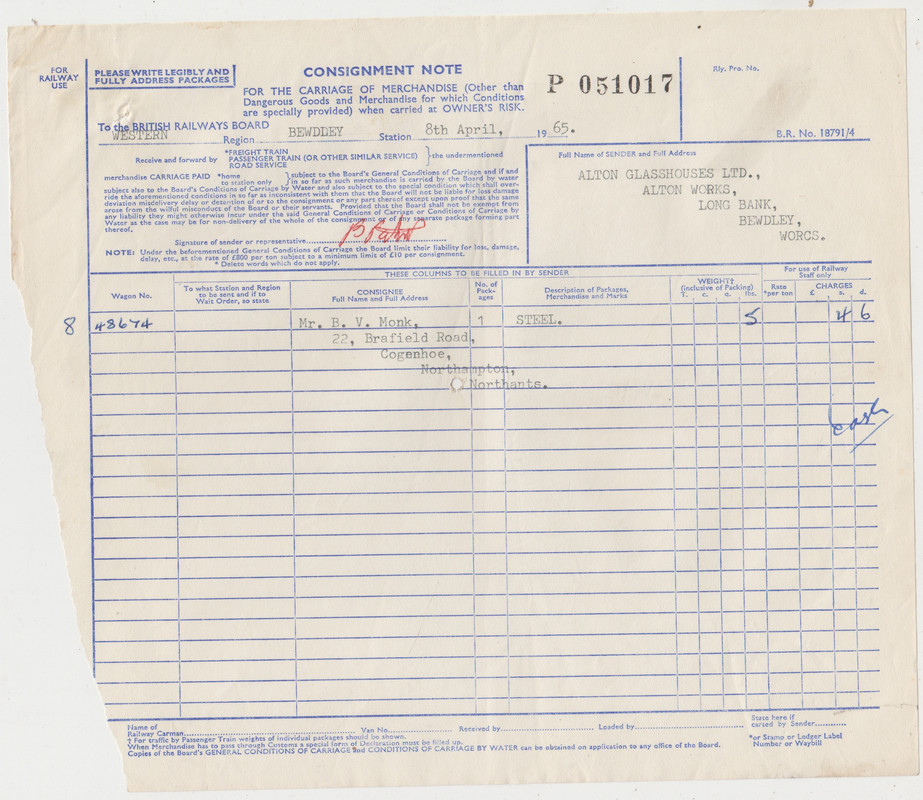 Bewdley Consignment Notes (10)