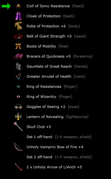 최종 아이템 세팅