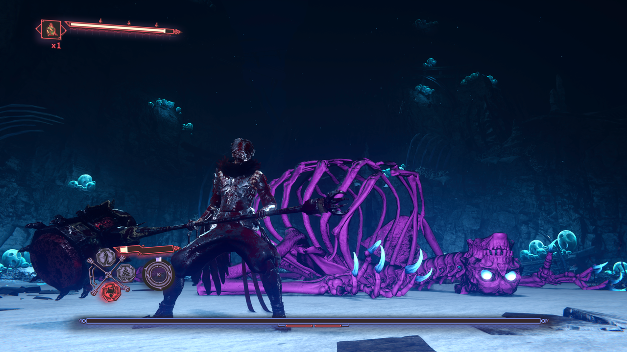 Yakumo stands over a fallen enemy in Ninja Gaiden 4.