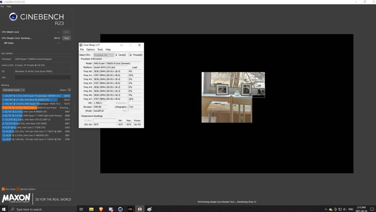 with curve optimiser single CORE