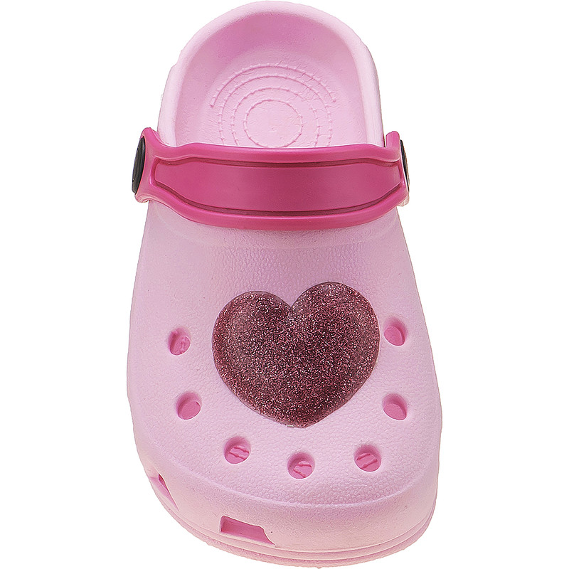 Sandália Menina Coração Rosa Glitter miniatura 2