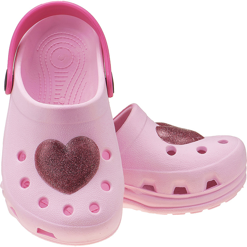 Sandália Menina Coração Rosa Glitter miniatura 4