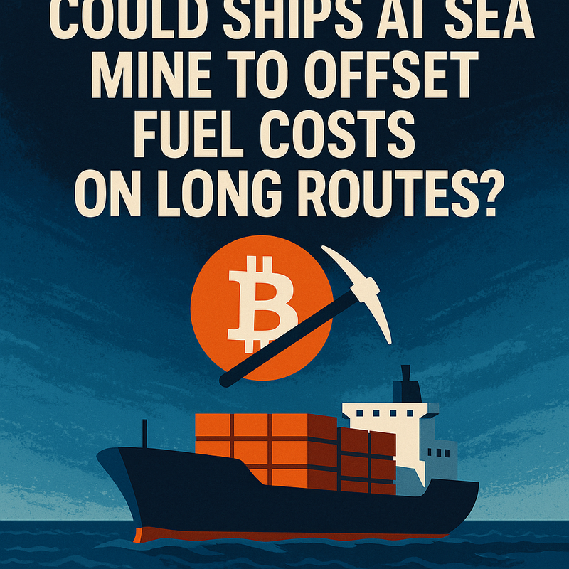 Could ships at sea mine to offset fuel costs on long routes?