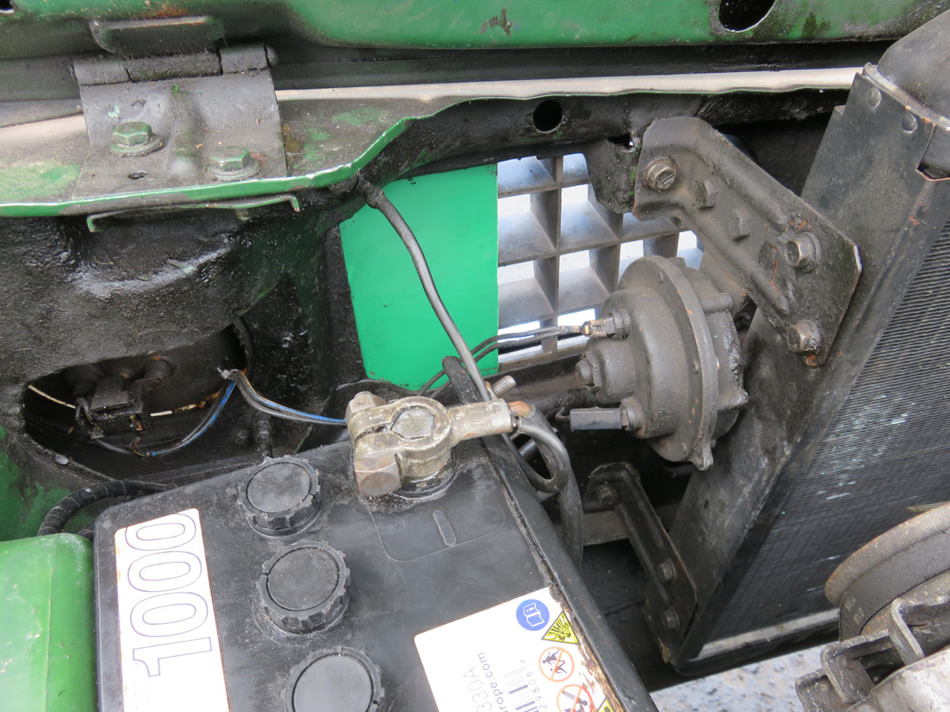 Veiw of modified NS vent grille from inside engine compartment