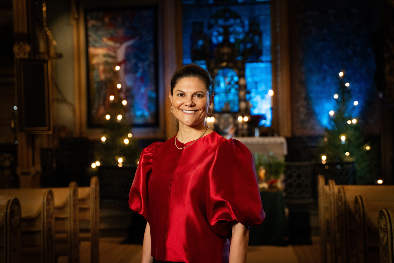 20251224 Kronprinsessan Ulriksdals slottskapell foto Sara Friberg Kungl Hovstaterna