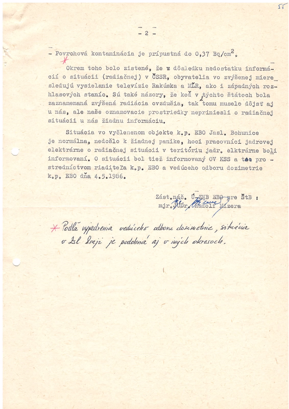 ÚPN: ŠtB o dohre Černobyľa na západnom Slovensku.