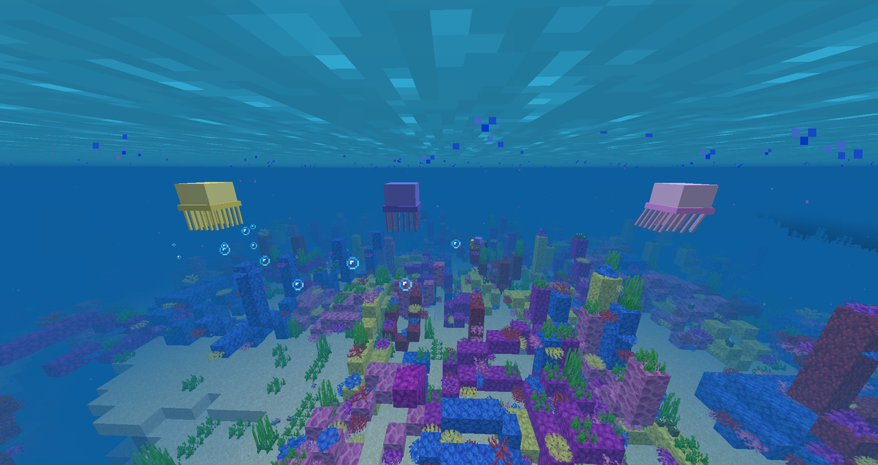 Marine Life (Seahorses, Jellyfishes and more) Minecraft Data Pack