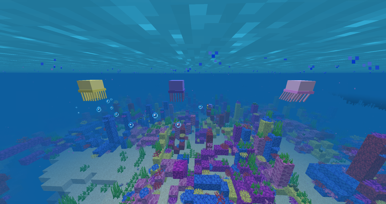 Marine Life (Seahorses, Jellyfish and more) Minecraft Data Pack