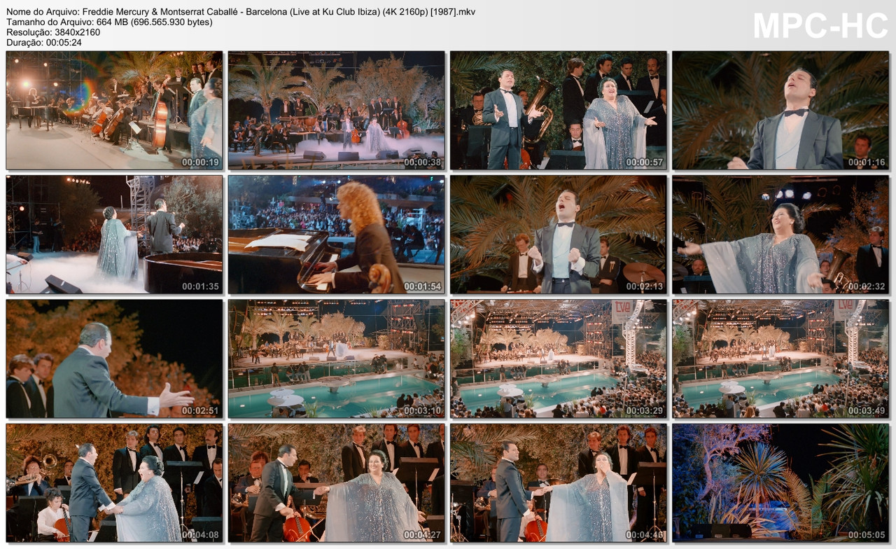 Freddie Mercury & Montserrat Caballé - Barcelona (Live at Ku Club Ibiza) (4K 2160p) [1987]
