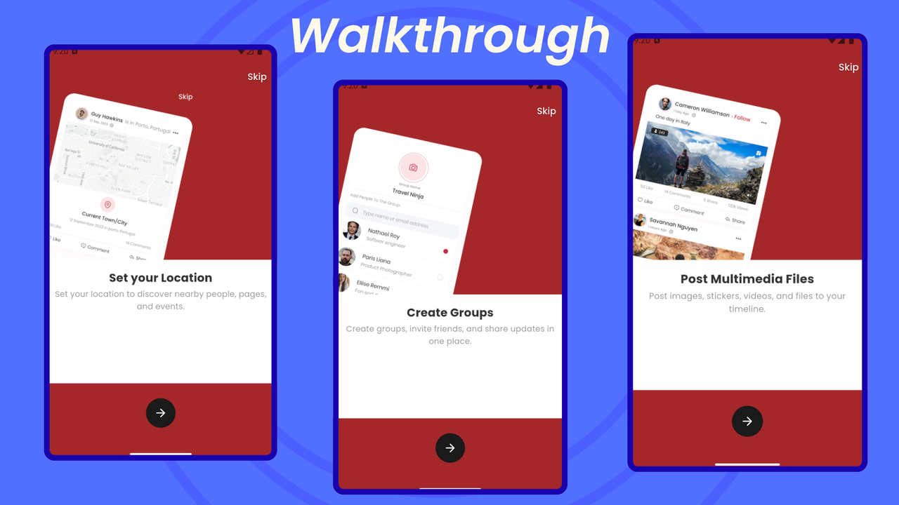 Expeazzy | Flutter Messenger Timeline Mobile App for Sngine