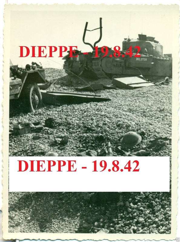 FOTO - LANDUNG DIEPPE (NORMANDIE) - Panzer BOLST