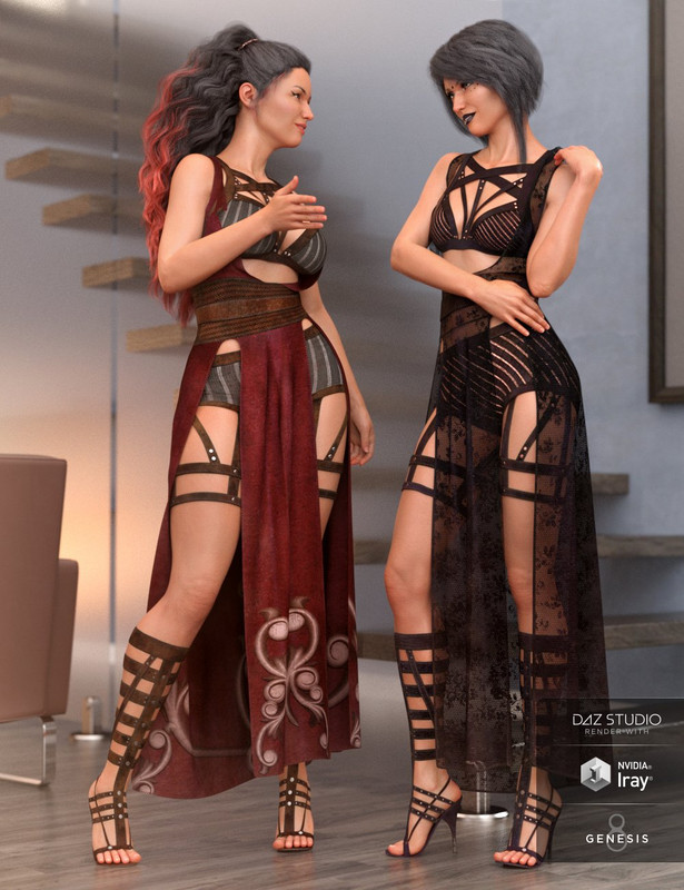 dForce Night Stalker Outfit Textures