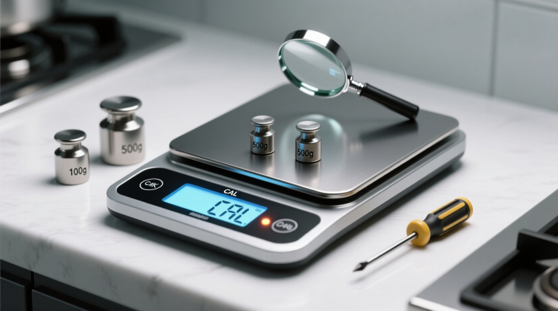 Диагностика калибровки кухонных весов