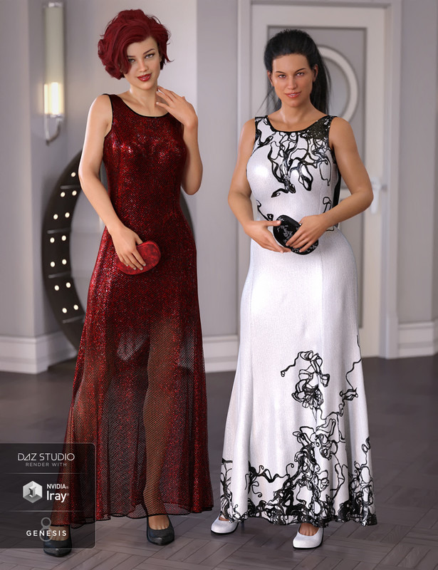 dForce State Dinner Dress Textures dForce State Dinner Dress Textures