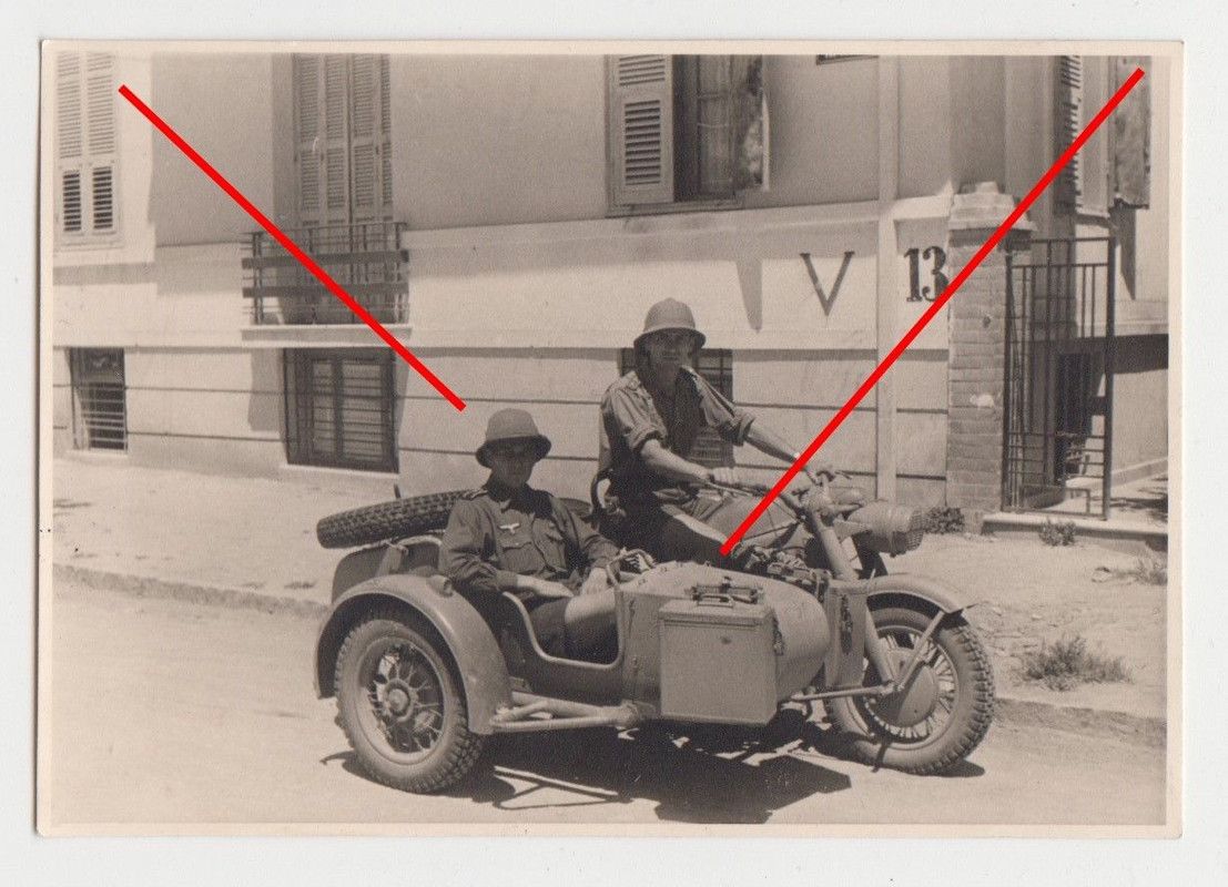 Beiwagen - Gespann - Krad - Afrikakorps - Südfront Uniform