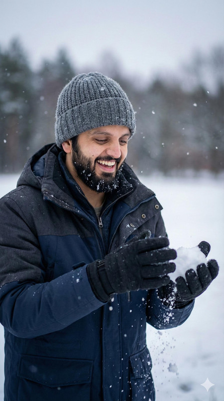 Winter Snow Portrait
