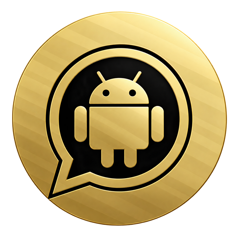 Lencana Android Emas Mewah