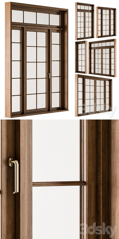 Classic Wooden - Windows Set 25