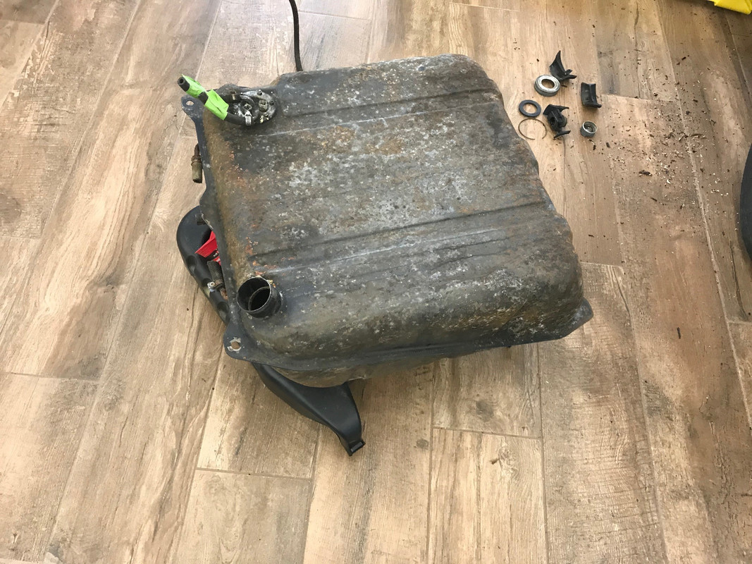 fuel tank out