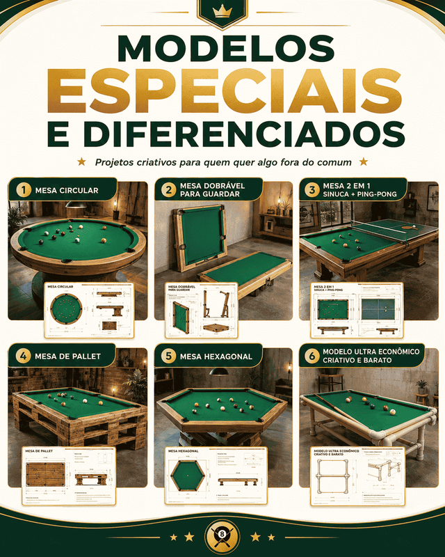 Projetos de Mesa de Sinuca