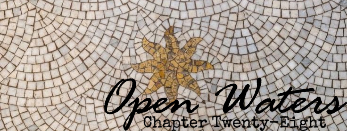 Chapter Twenty Eight: Mosiac tile design of a sun. 