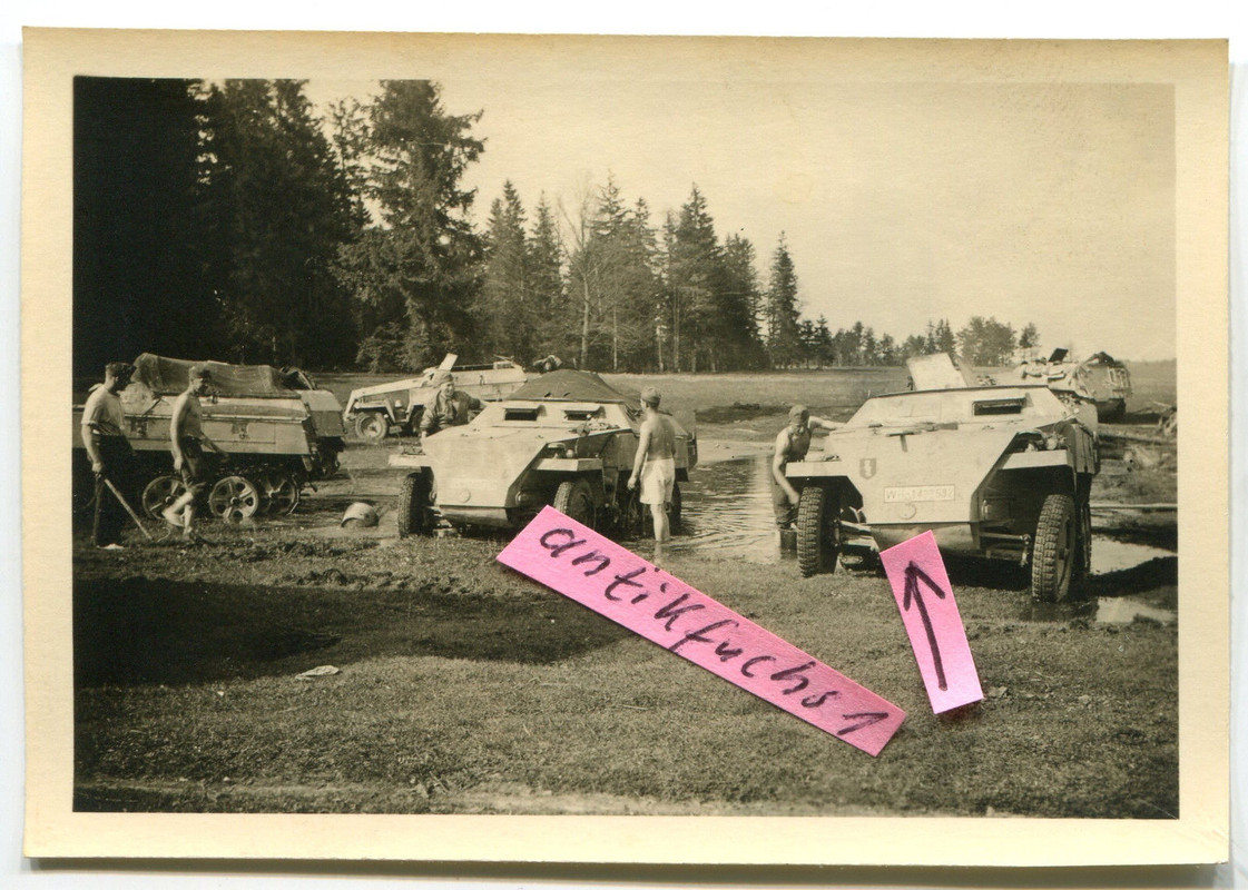 5 WH - SPW  Schützen-Panzer mit Divisions-Wappen im 2.WK