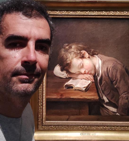 Exposiciones dos días antes del robo en el Louvre. - París: Exposición Jacques-Louis David, Sargent, Greuze y Georges de la Tour (158)