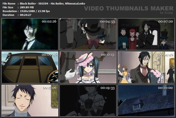 Black Butler - S01E04 - His Butler, Whimsical.mkv