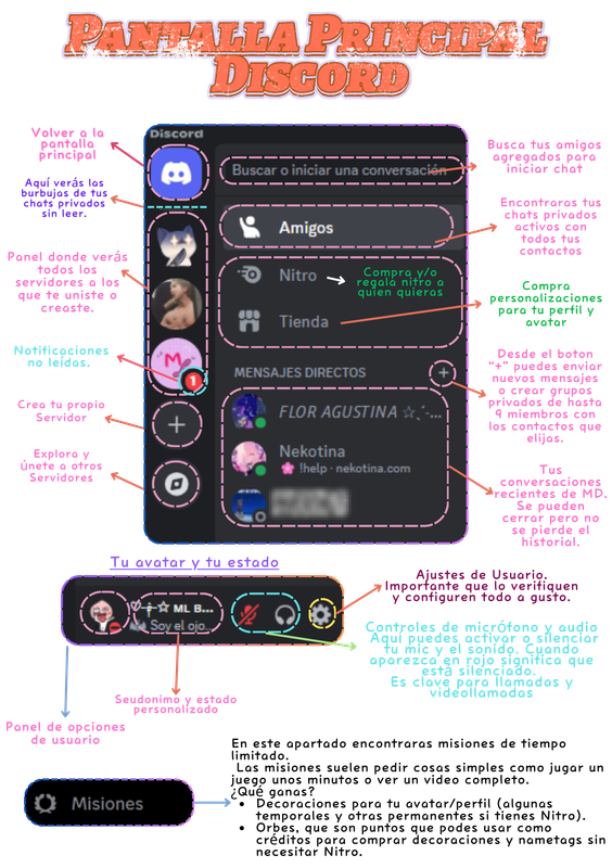 Pantalla principal de Discord