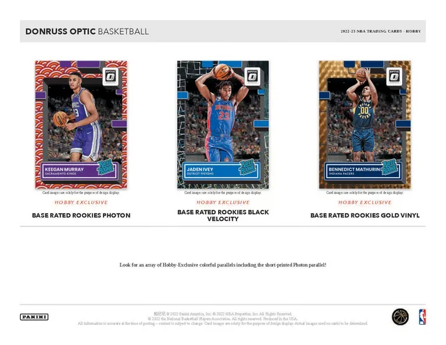 FICHE] 2022-23 DONRUSS OPTIC - Basketball Trading Cards