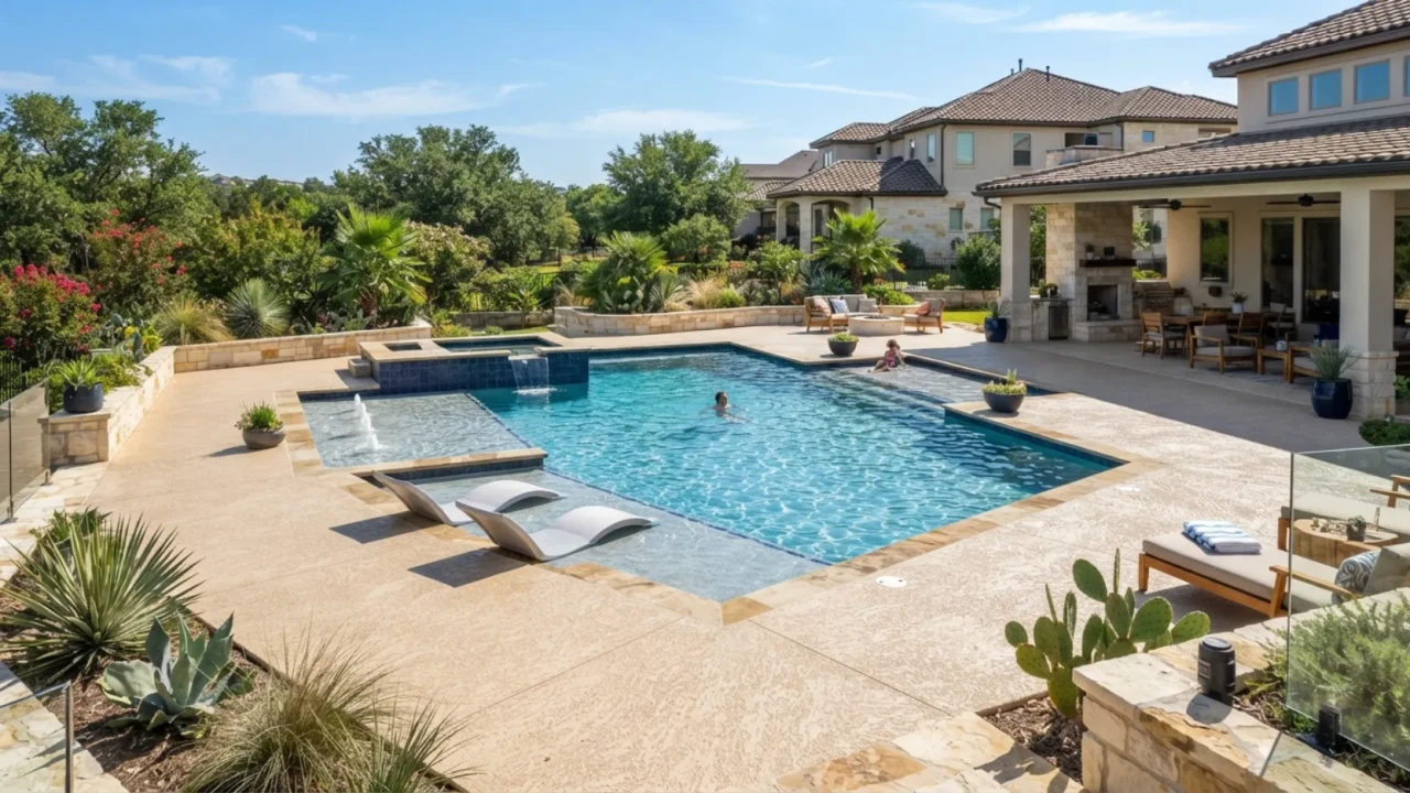 Pool deck resurfacing benefits San Antonio homeowner