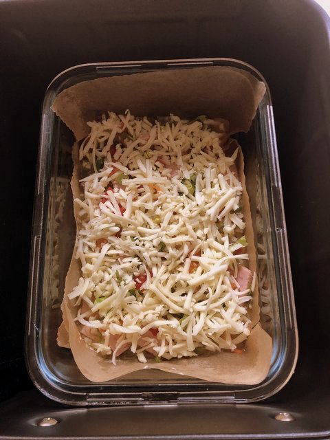 Омлет с овощами и сыром «Насыпной»