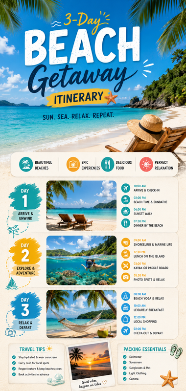 Beach Trip Itinerary Generator
