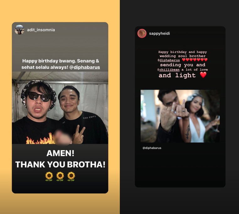 Ucapan selamat untuk Dipha Barus dan Vanessa Budihardja