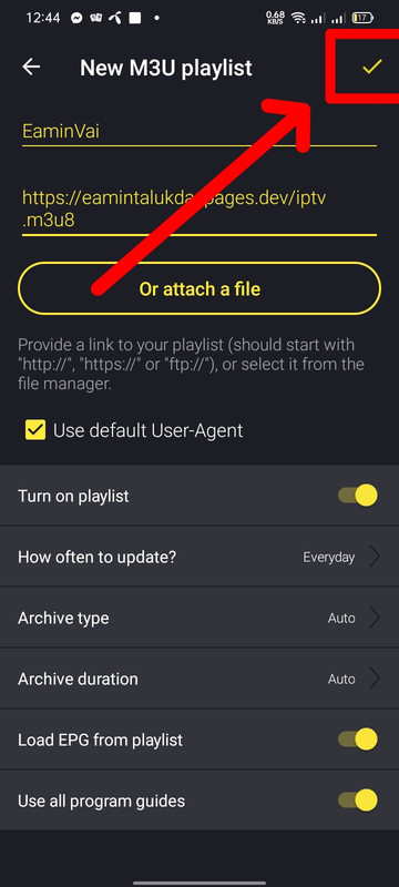 Installation Step 3 - Add Playlist