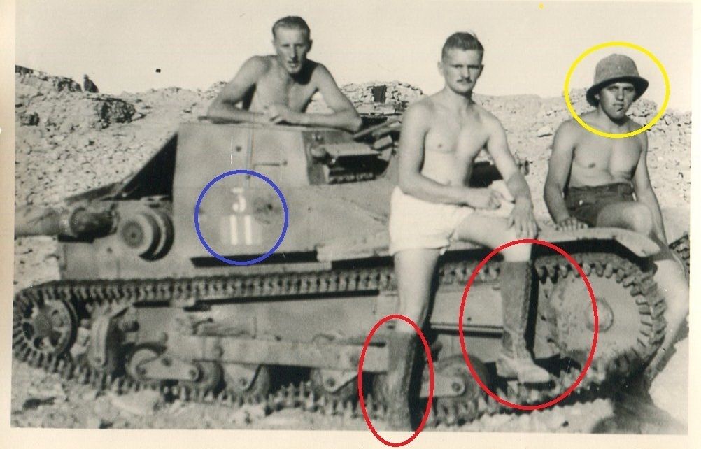 WWII Afrika Soldaten mit Panzer Wüstenstiefel