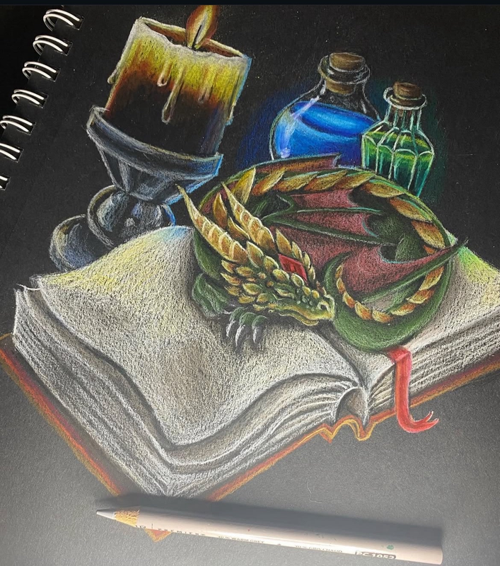 sleeping little book wyrm