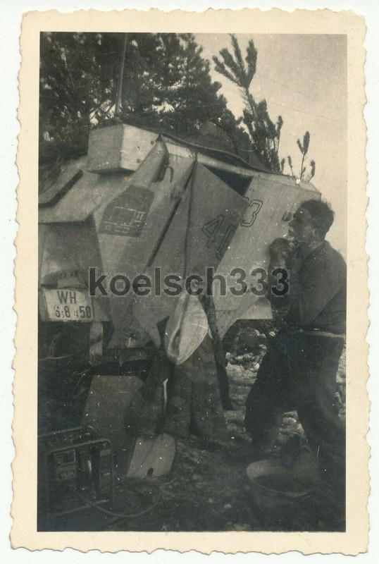 Foto Panzergrenadier Reg. 59 Grenadier am Schützenpanzerwagen TK