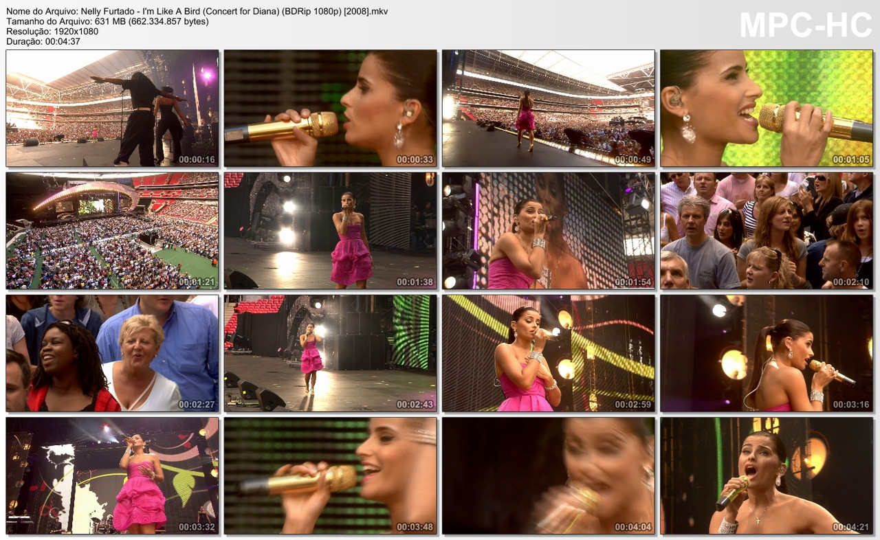 Nelly Furtado - I'm Like A Bird (Concert for Diana) (BDRip 1080p) [2008]