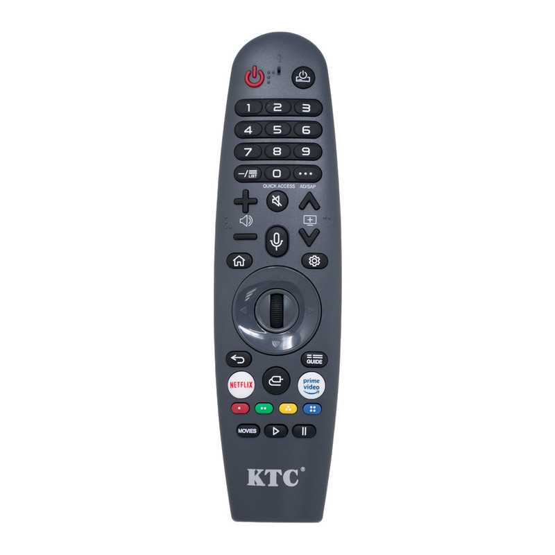 Control remoto tipo Magic Remote de KTC para televisores con WebOS.