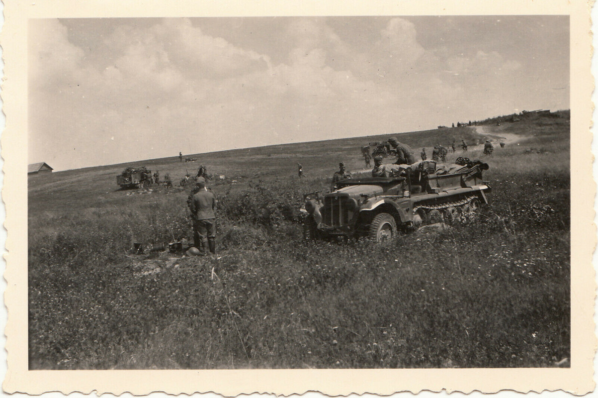 Wehrmacht Rußland leichte Halbketten Zugmaschine Nachrichten-Ein