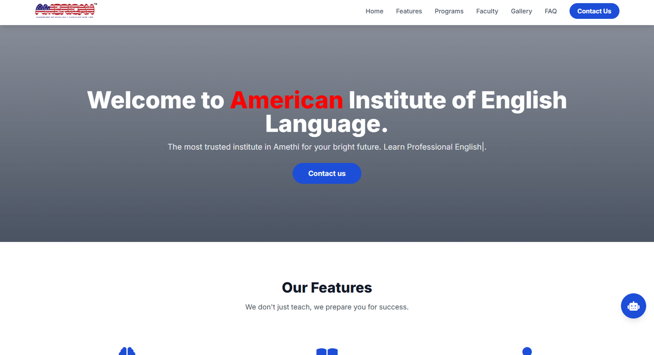 American Institute of English Language Website Project