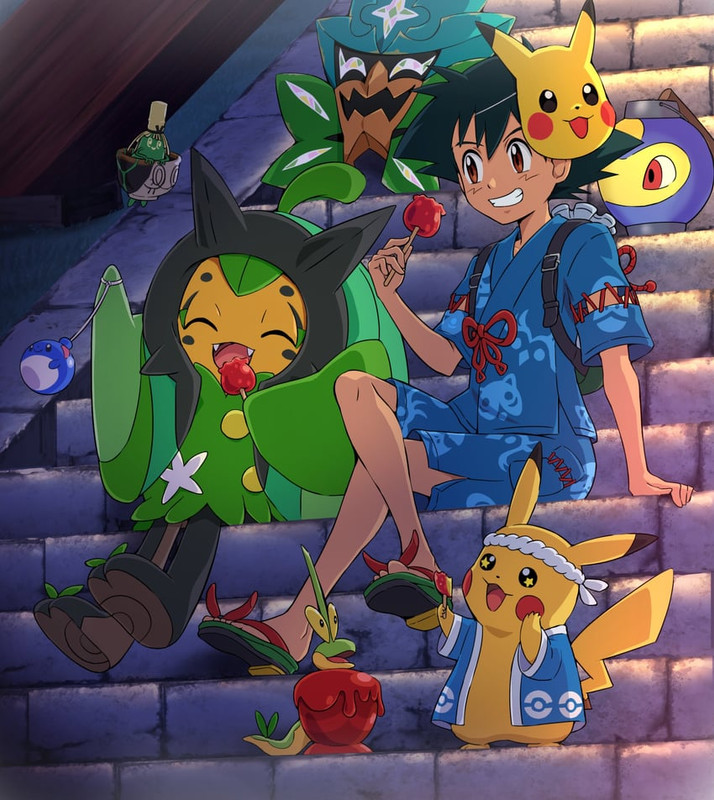 pikachu-ash-ketchum-ogerpon-dipplin-and-