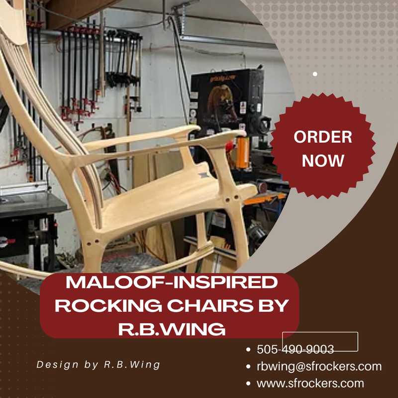 Maloof-Inspired Rocking Chairs by R.B.Wing  SF Rockers Santa Fe